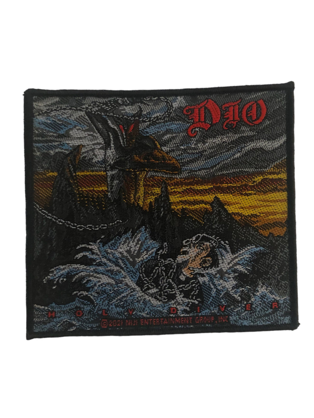 Dio Standard Woven Patch: Holy Diver Official New
