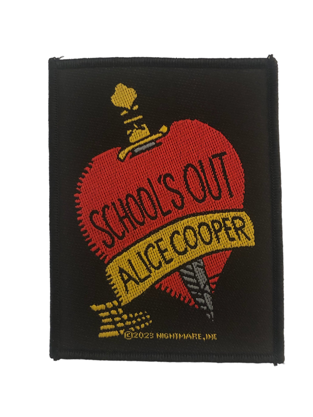 Alice Cooper Standard Woven Patch: Dagger Official New