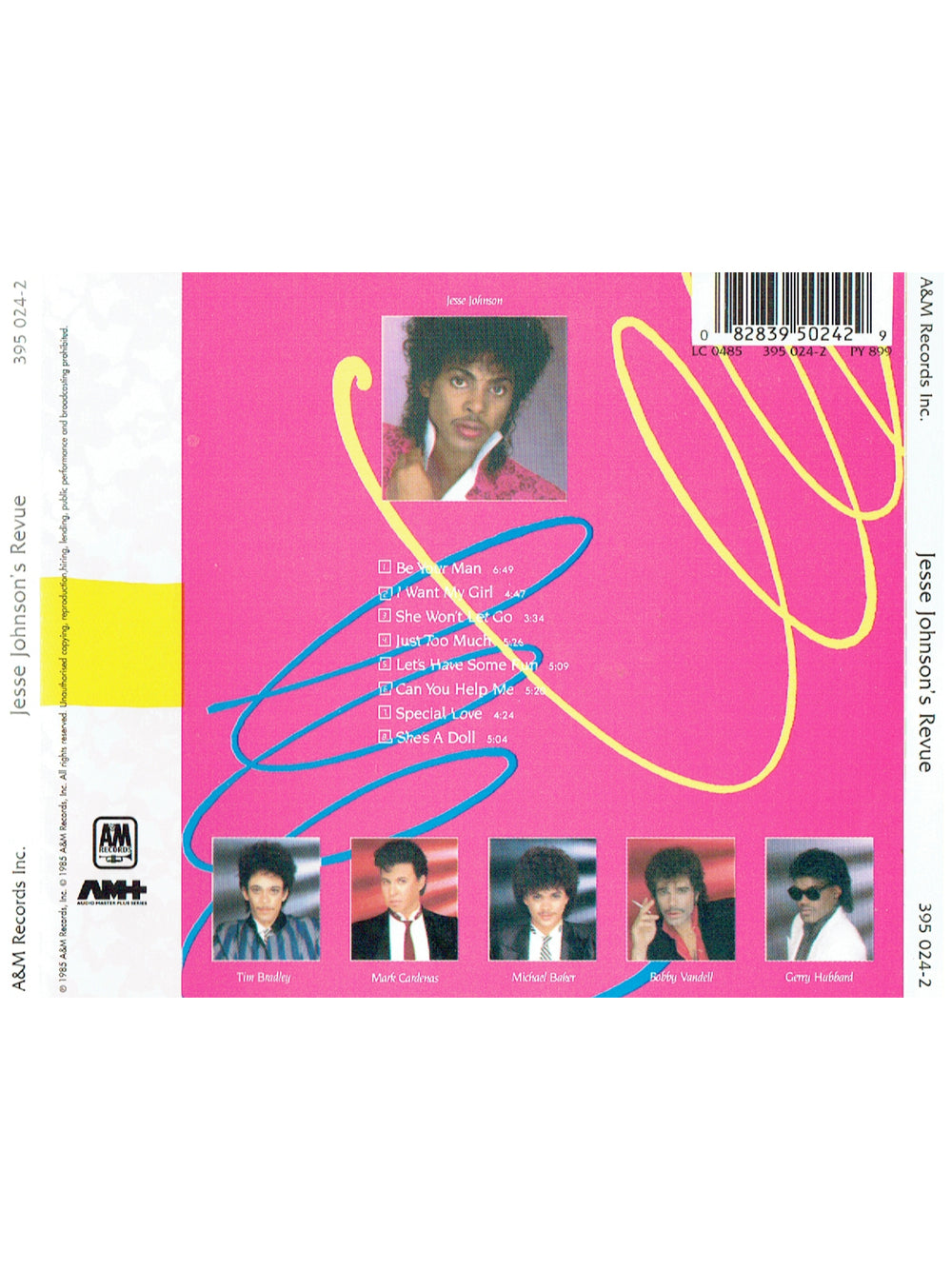 Prince – Jesse Johnson's Revue Self Titled CD Album 1985 Release Prince