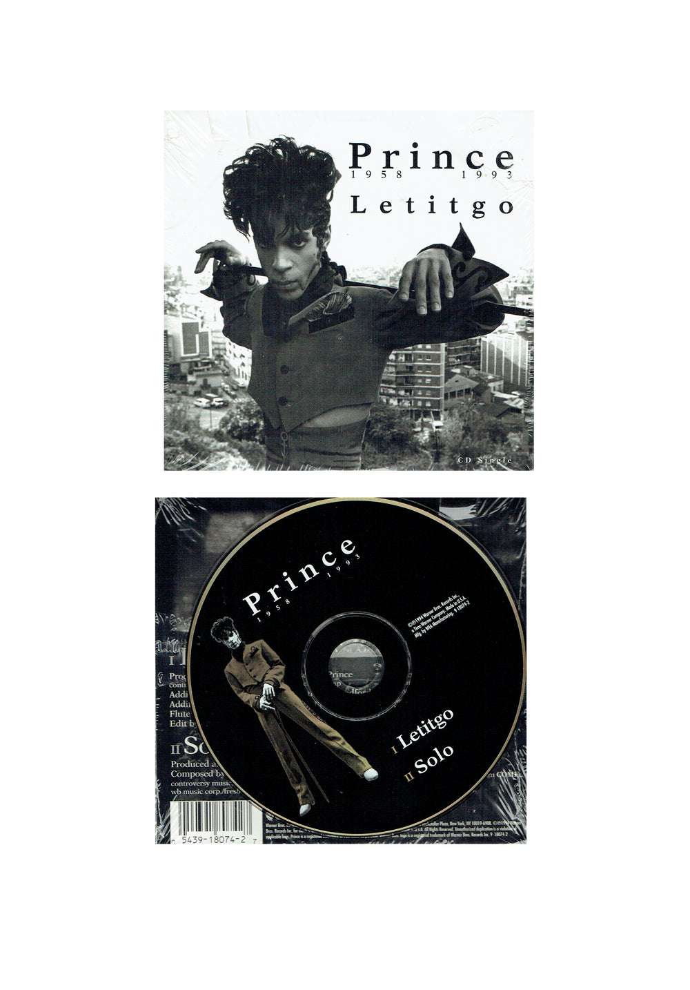Prince – Letitgo Solo CD Single 1994 Original US 2 Tracks Card Sleeve Picture Disc SW