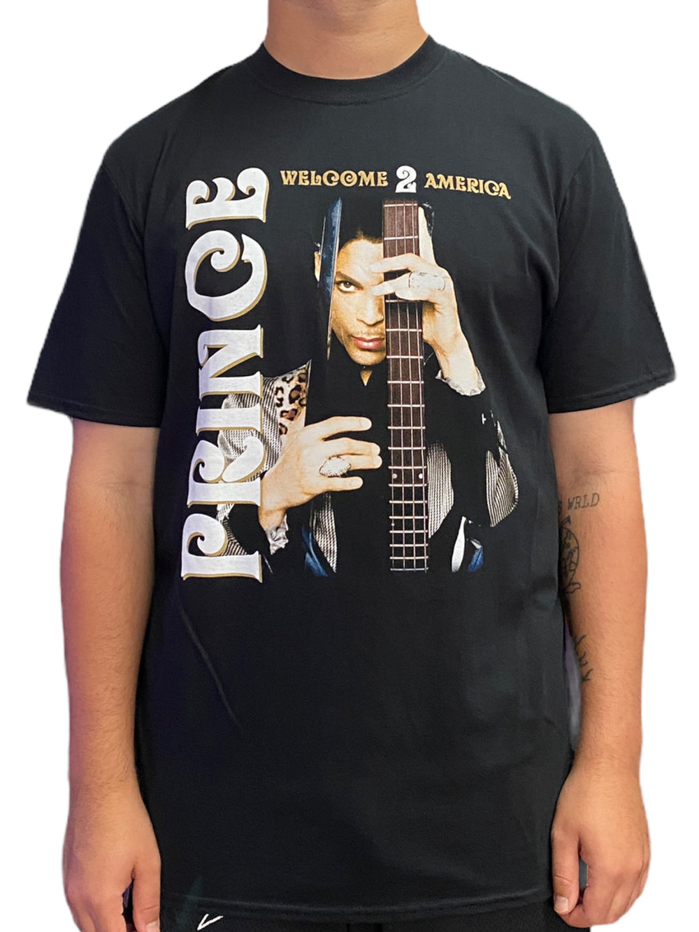 Prince – Welcome 2 America Unisex Cover Flip T-Shirt Various Sizes NEW