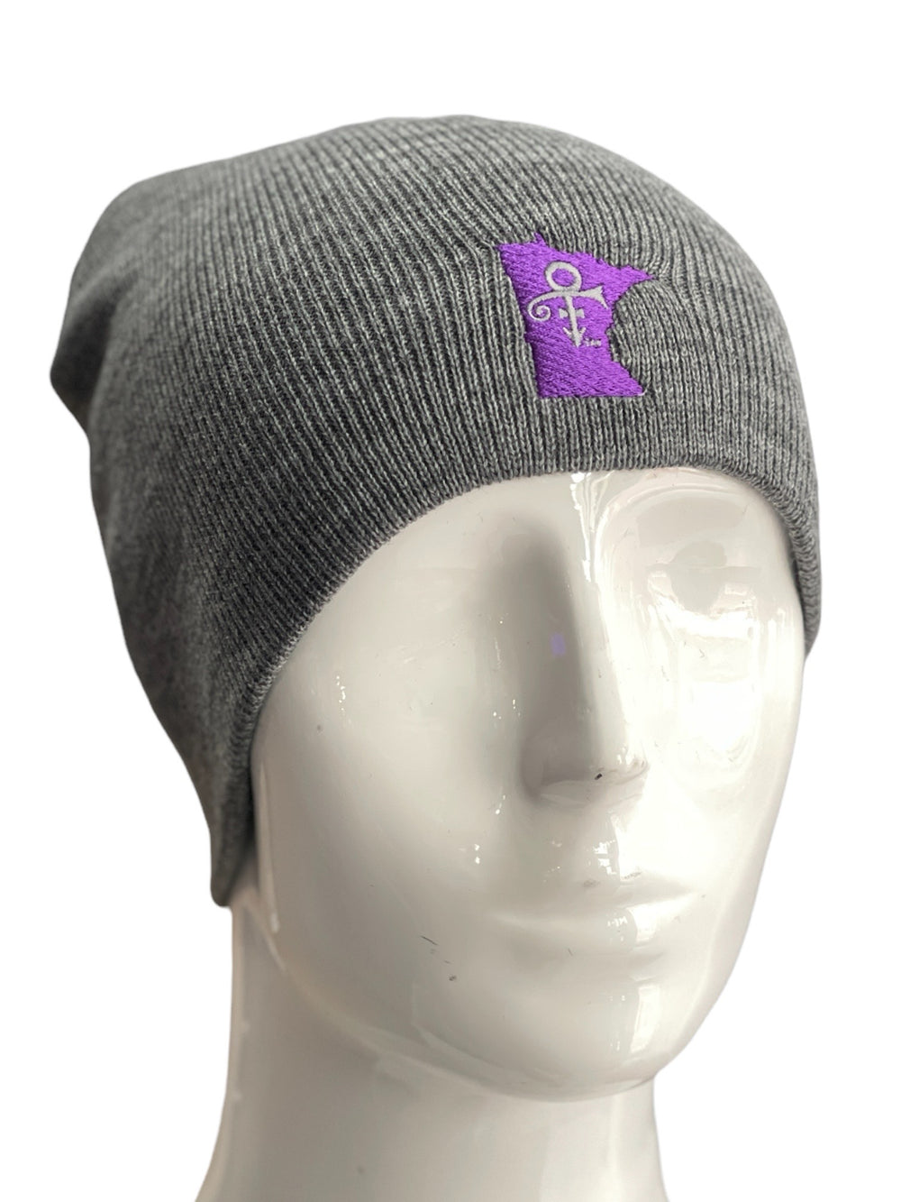 Prince – Love Symbol Minnesota Beanie Hat Purple Thread Embroidery Official & Xclusive