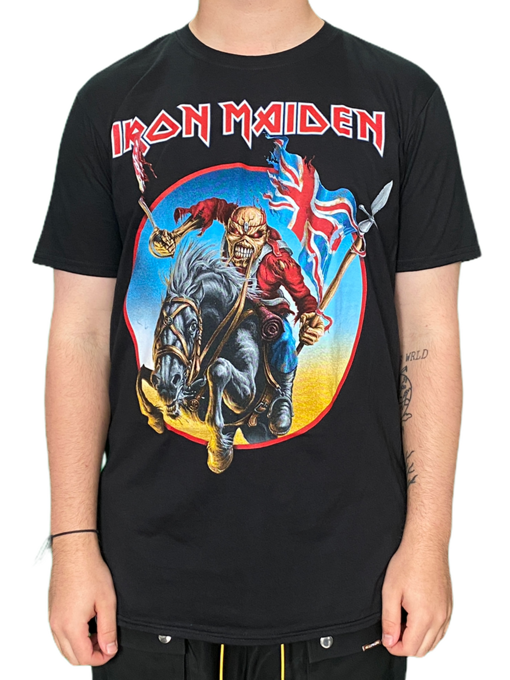 Iron Maiden Euro Tour Unisex Official T Shirt Various Sizes Back Print NEW