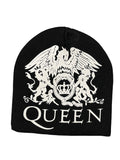 Queen - Crest & Name Printed Sonic Silver Official Beanie Hat One Size Fits All NEW