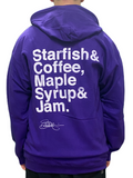 Prince – Starfish & Coffee USA Official Unisex Zip Hoody Brand New Prince Purple