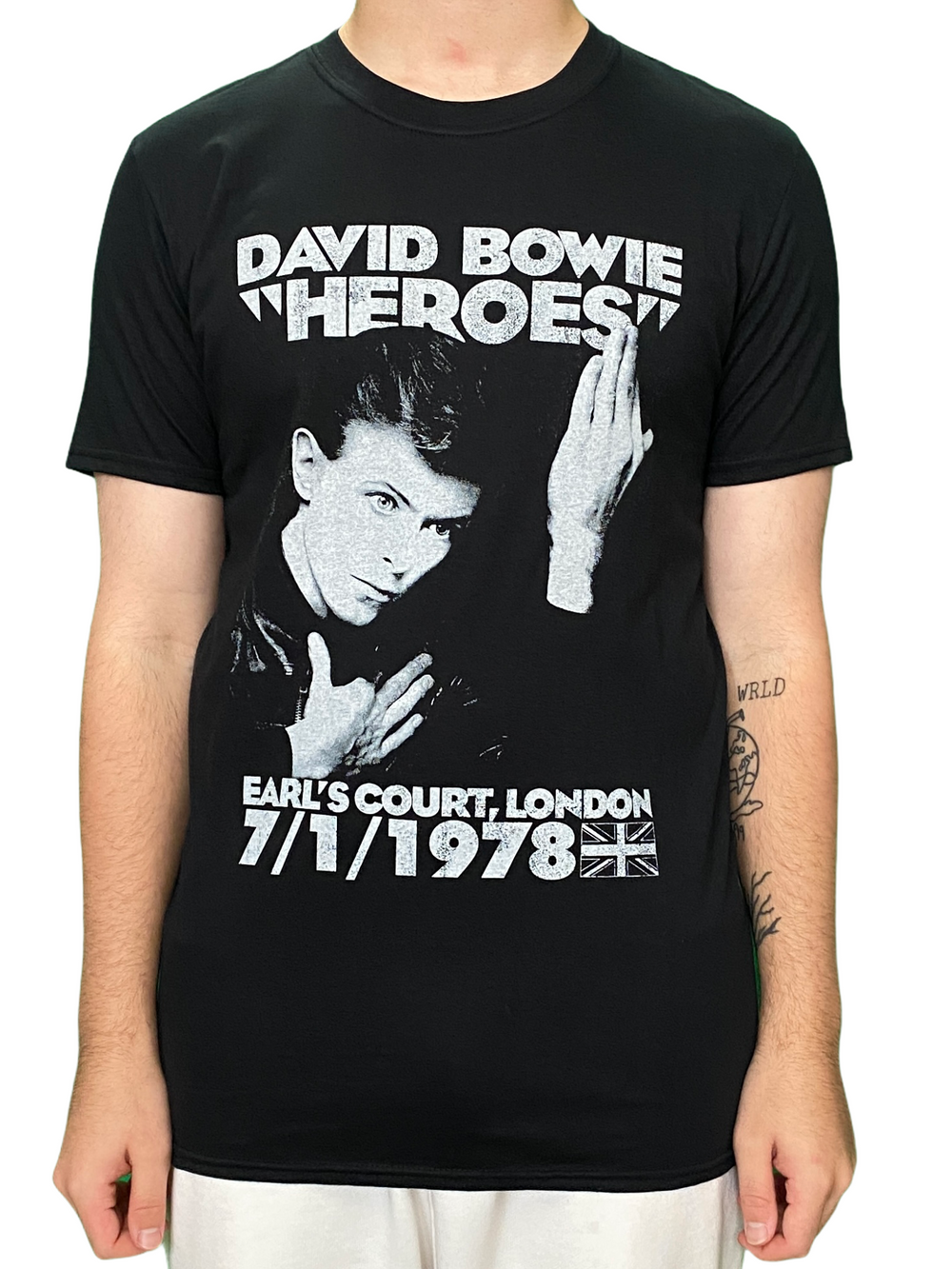 David Bowie - Earls Court 1978 Heroes Unisex Official T Shirt Brand New Various Sizes
