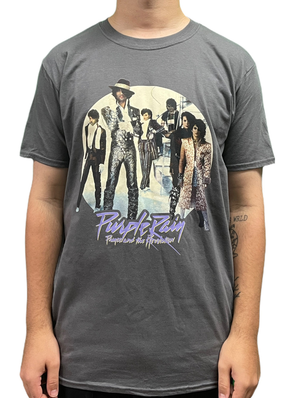 Prince – & The Revolution Doves Cry Group Stairs Charcoal Official Unisex T-Shirt Various Sizes NEW