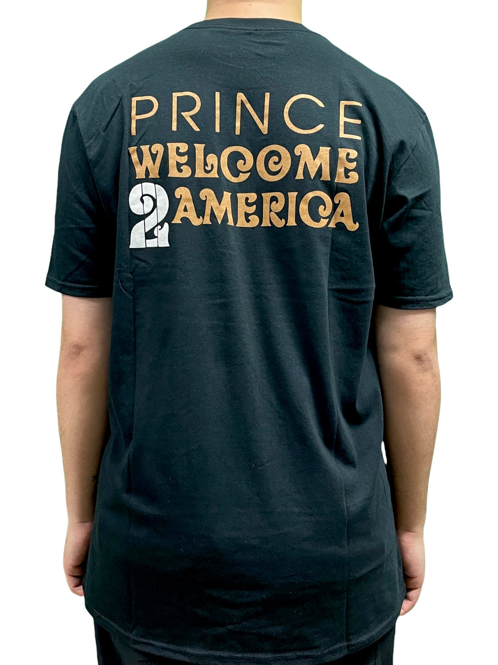 Prince – Welcome 2 America Guitar Unisex Official Unisex T Shirt Printed Front & Back NEW