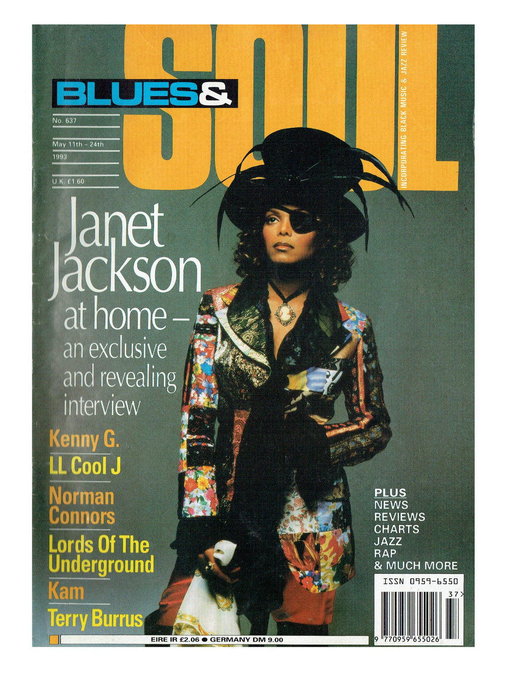 Prince – Janet Jackson Blues & Soul Magazine May Cover No Prince Preloved: 1993