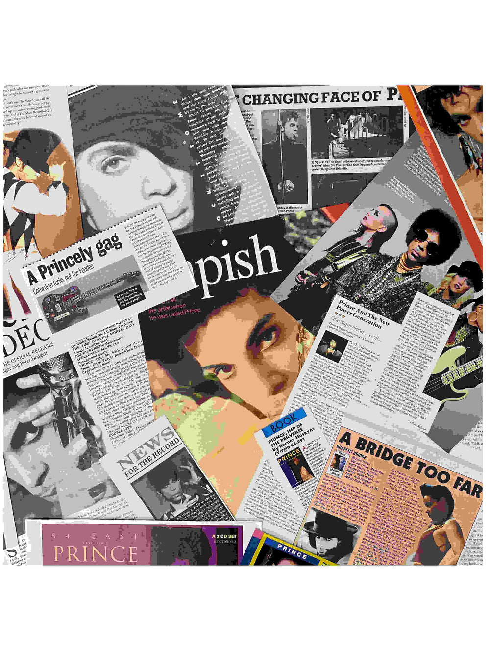 Prince – Selection Of Various Cuttings 12 full Pages Plus Smaller