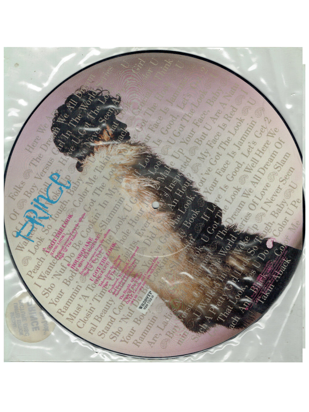 Prince – U Got The Look Vinyl 12" Limited Edition Picture Disc UK & Europe Preloved: 1987
