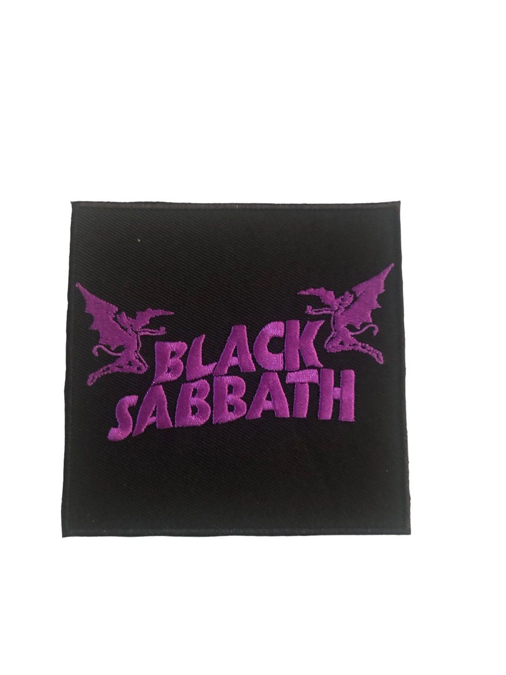 Black Sabbath Standard Woven Patch: Purple Logo  Official New