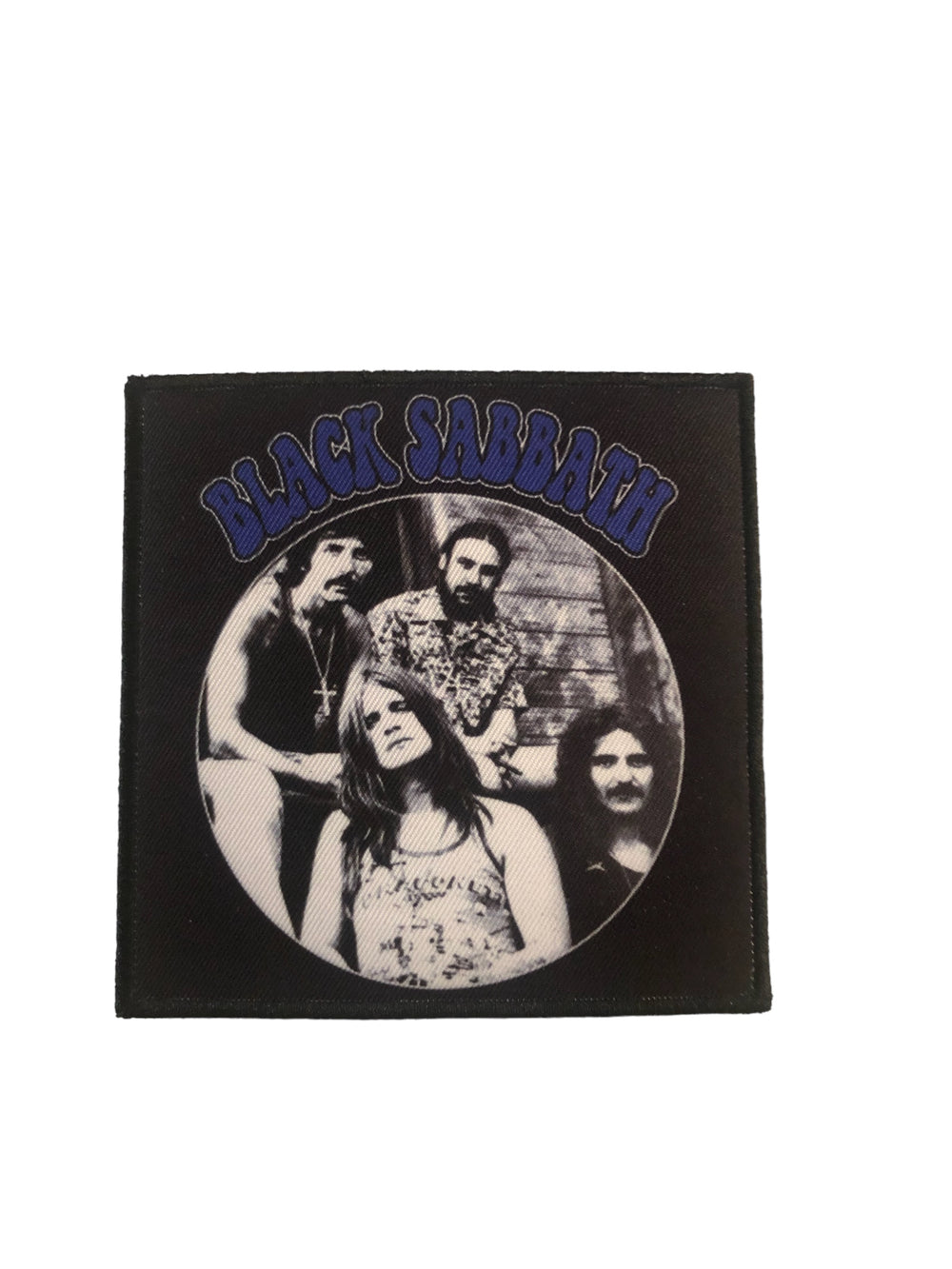 Black Sabbath Standard Woven Patch: Group Image Official New