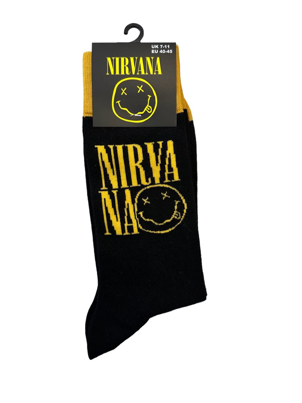 Nirvana Logo Stacked Official Product 1 Pair Jacquard Socks Brand New