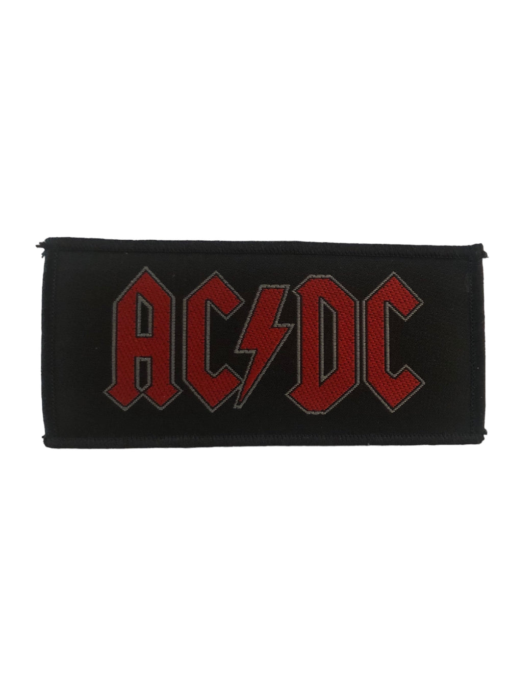 AC/DC Standard Woven Patch: Red Logo Official New
