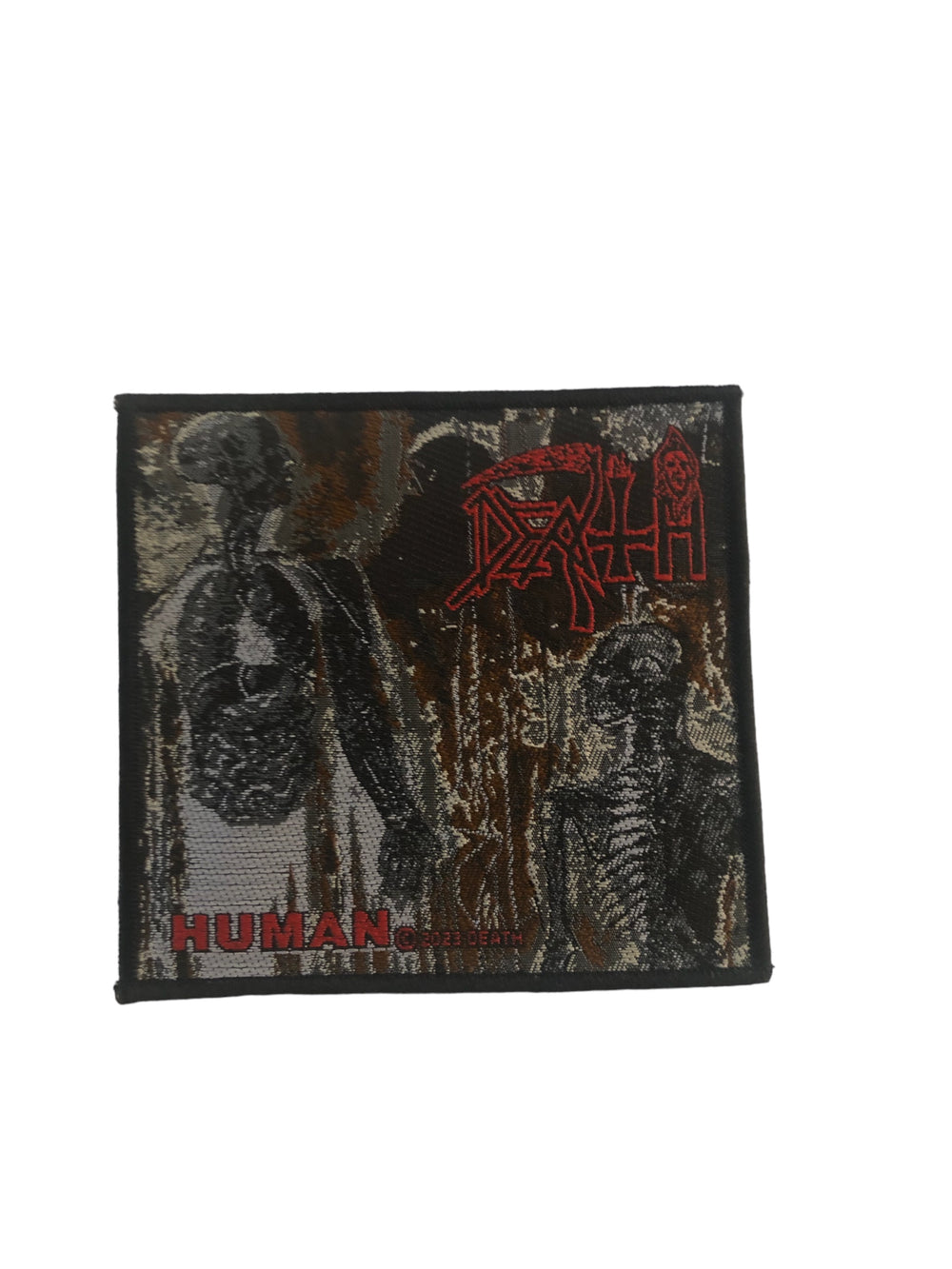 Death Standard Woven Patch: Human Official New
