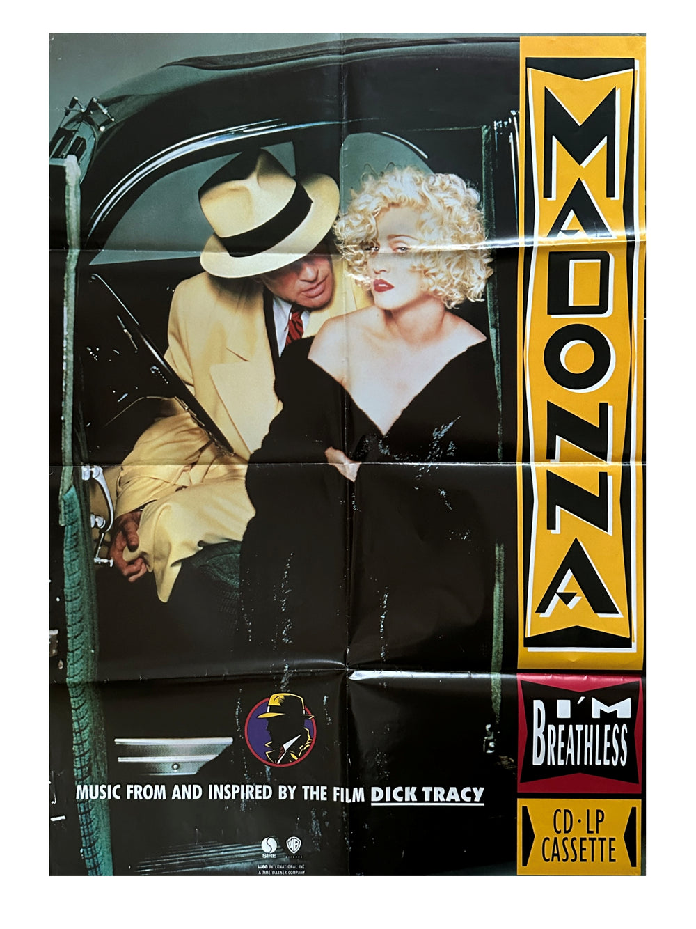 Madonna – I'm Breathless Dick Tracy Promotional Poster Folded Preloved:1990