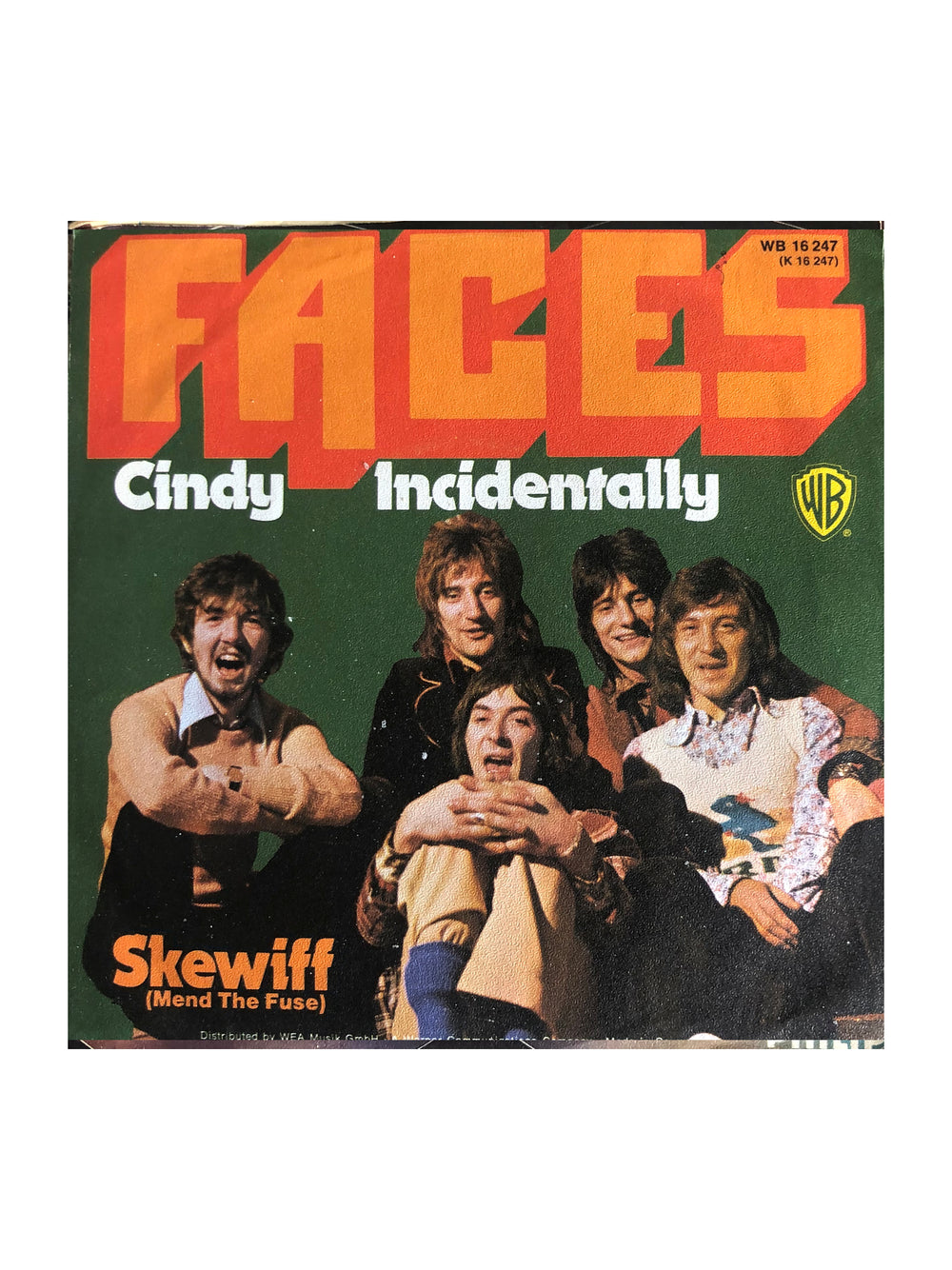 Rod Stewart - The Faces Cindy Incidentally 7" Inch Vinyl Single Germany Preloved: 1973