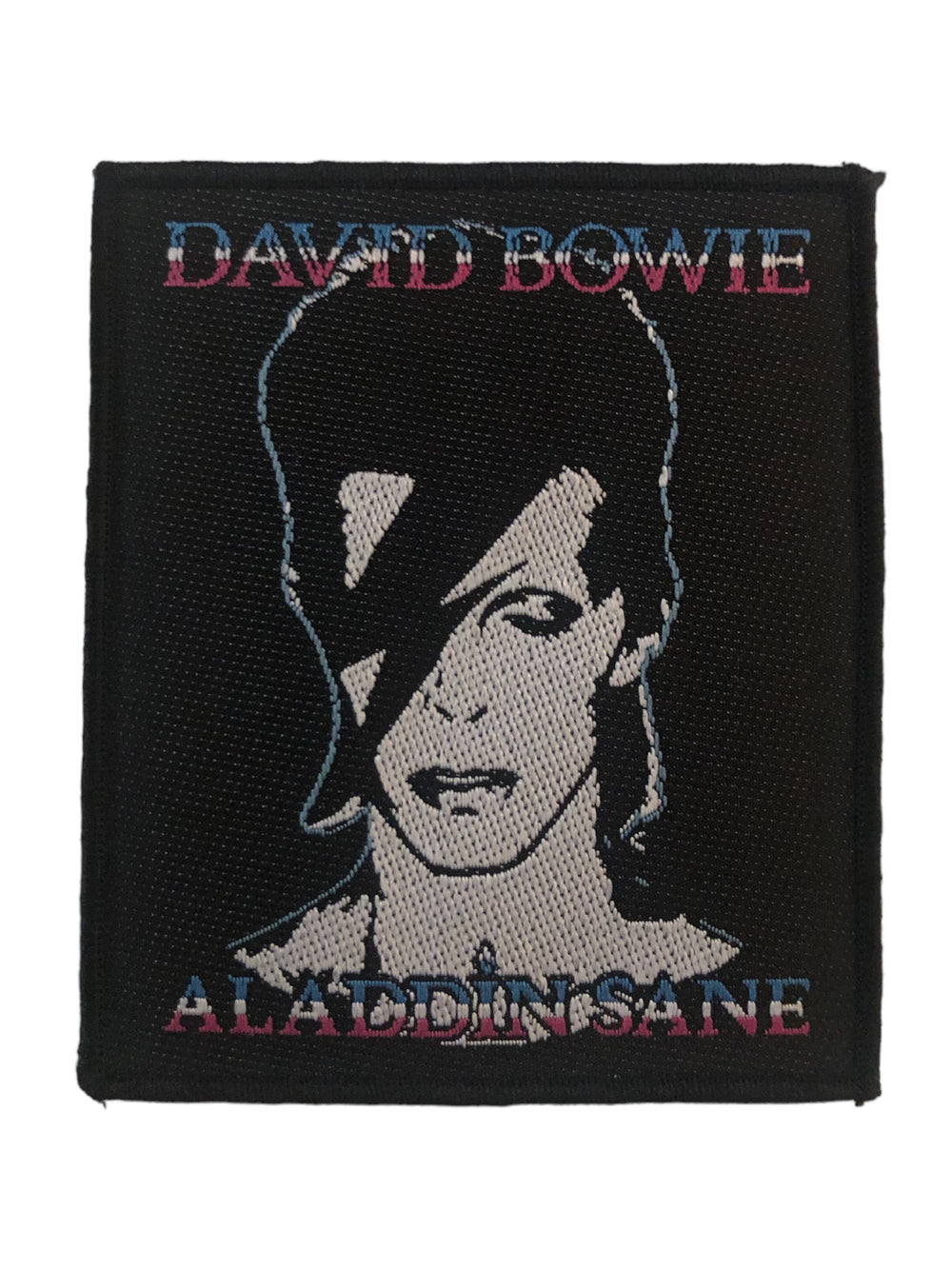 David Bowie Standard Woven Patch: Aladdin Sane Official New