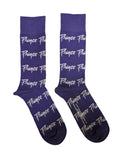 Prince – Purple Rain Logo Repeat Official Product 1 Pair Jacquard Socks NEW