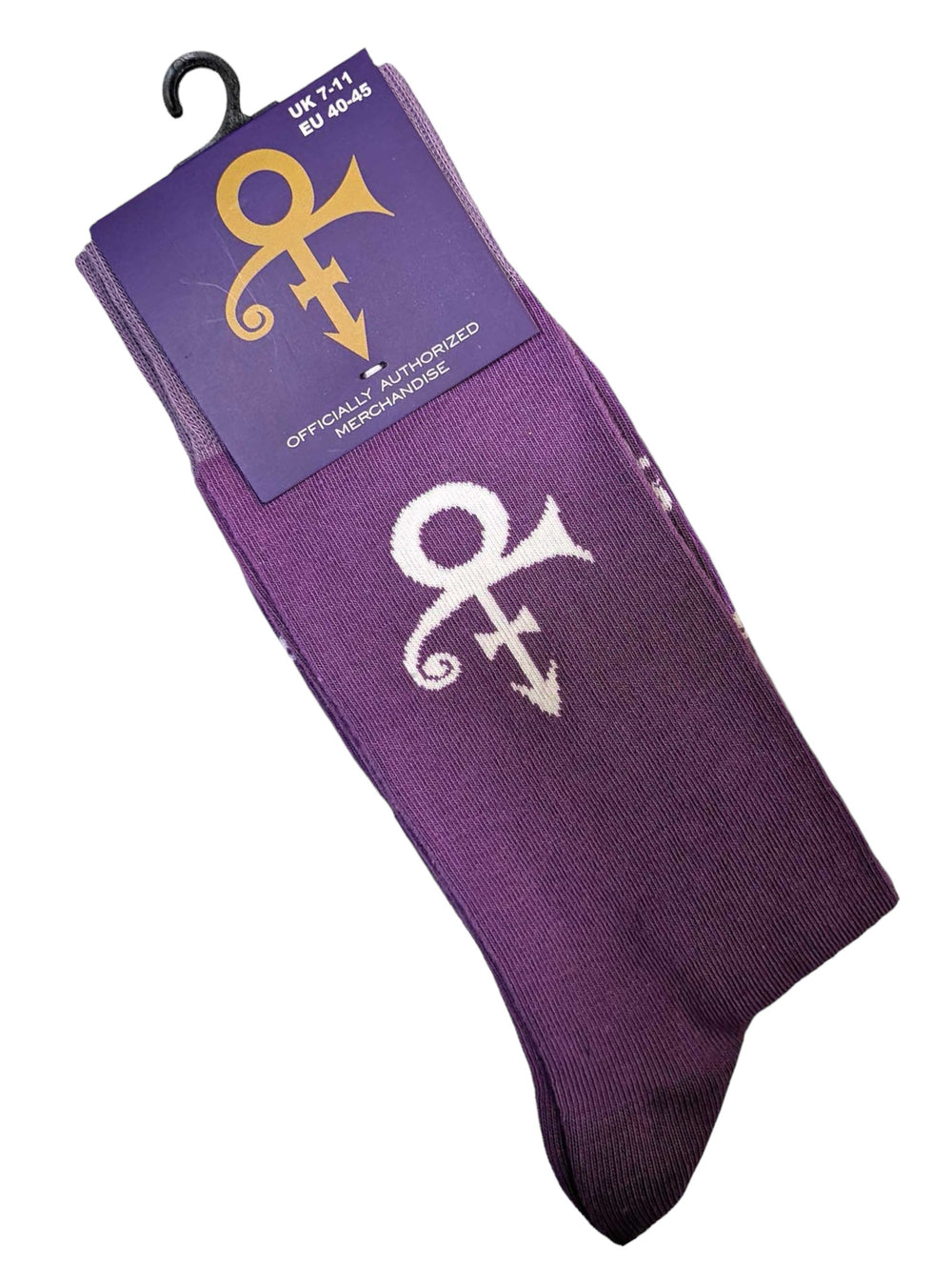 Prince – Purple Symbol Official Product 1 Pair Jacquard Socks Brand NEW