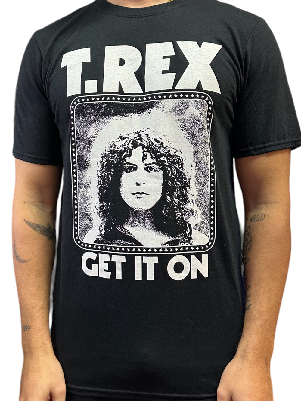 Marc Bolan T.Rex Get It On Official Unisex T Shirt Various Sizes Front Print: NEW