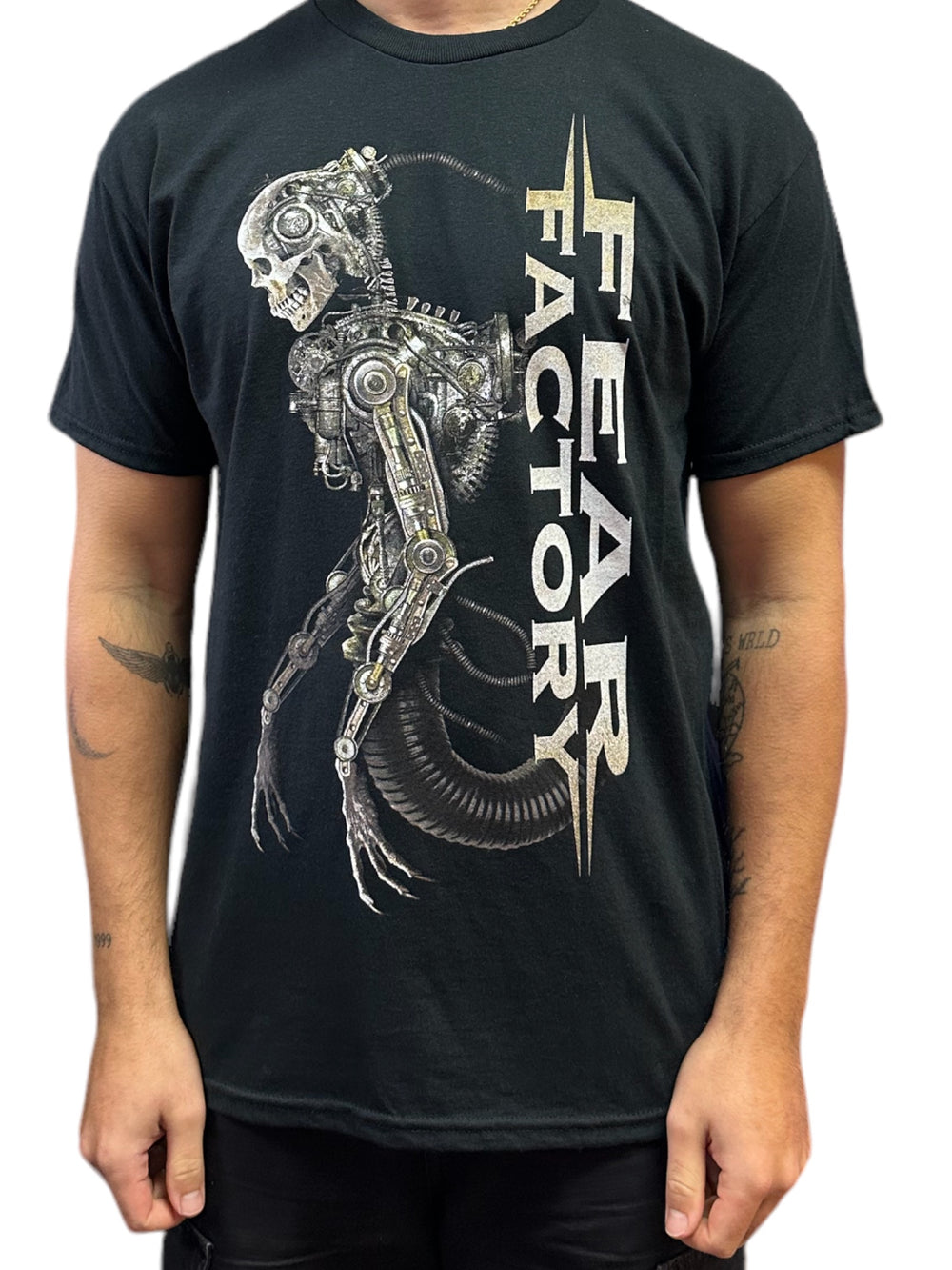 Fear Factory Skeleton Official Unisex T Shirt Various Sizes Front & Back Print: NEW pop