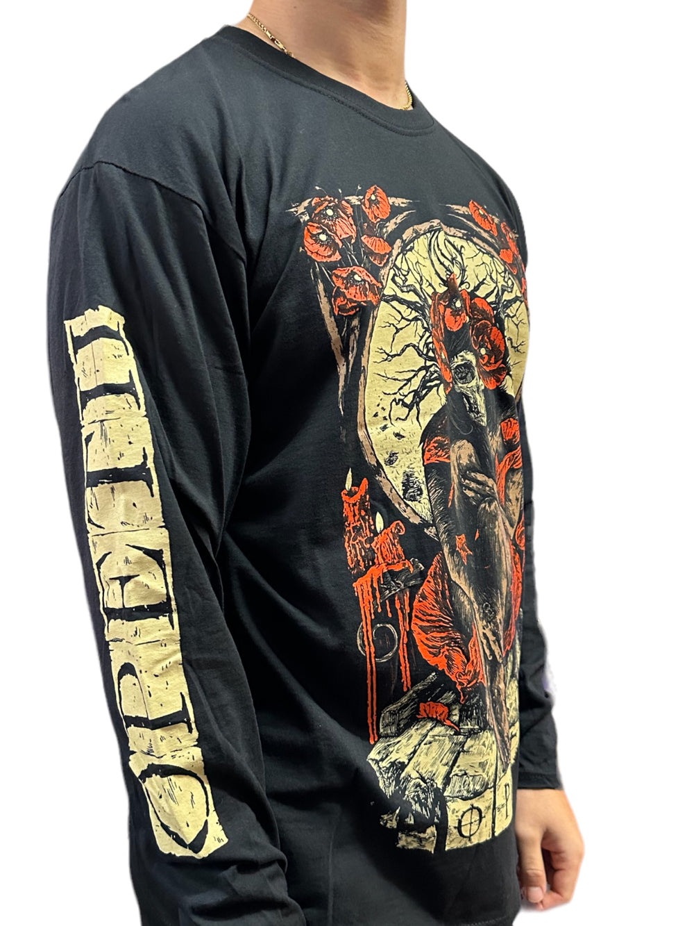 Opeth Haxprosses Official Unisex Long Sleeved Shirt Various Sizes Front & Sleeve Print: NEW