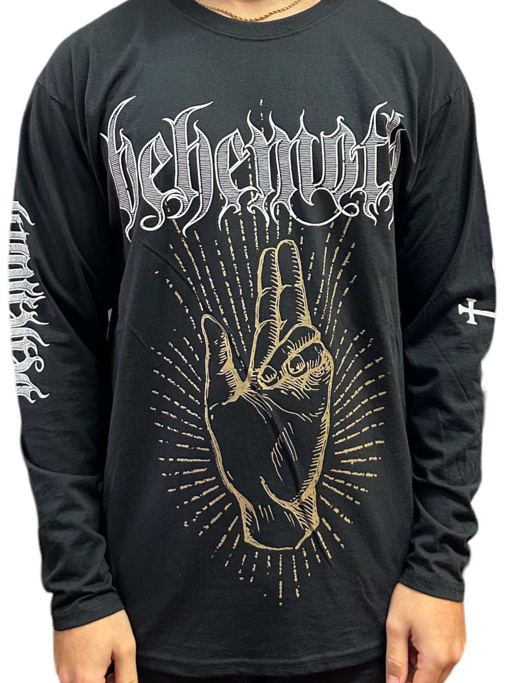 Behemoth Lucifer Official Unisex Long Sleeved Shirt Various Sizes Front & Back Print: NEW