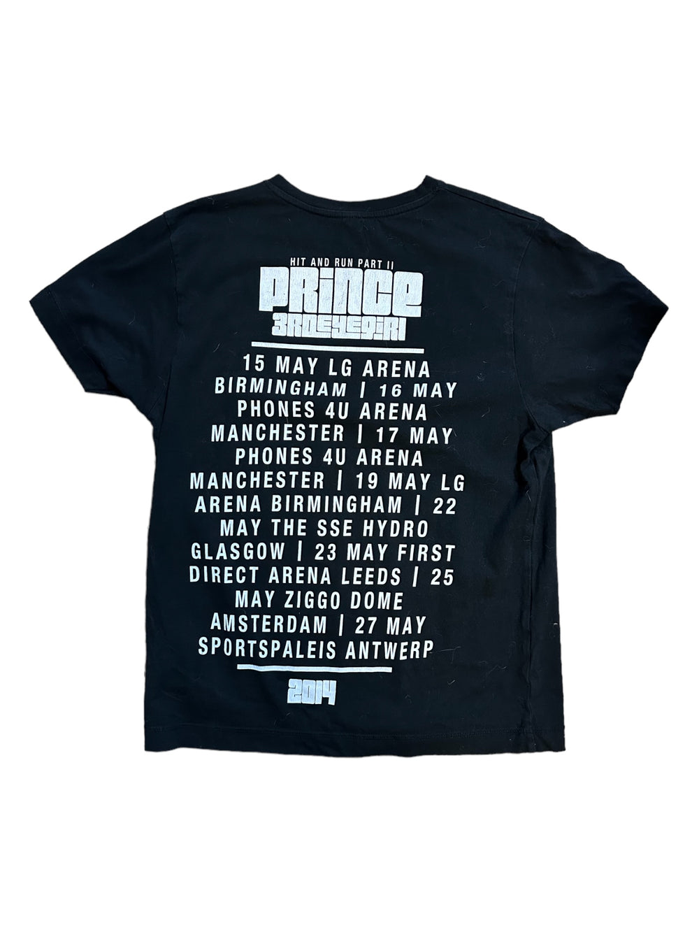 Prince – 3RDEYEGIRL- LIVE Design Official Tour Vintage Unisex T Shirt Back Printed NEAR MINT: SMALL