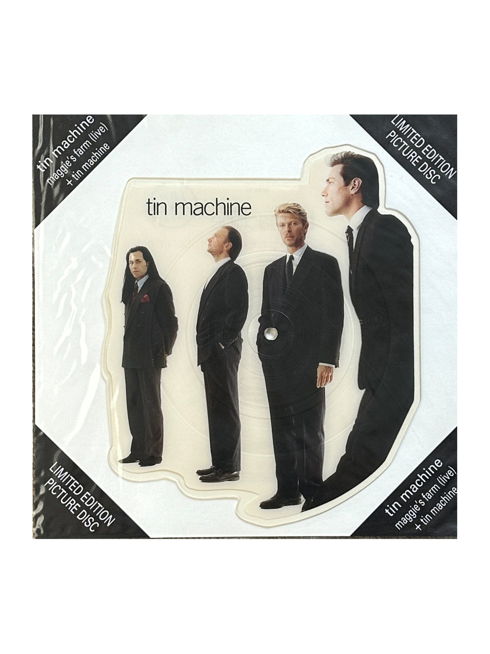 David Bowie - Tin Machine Maggie's Farm Live 7" Vinyl UK Picture Disc Preloved:1989