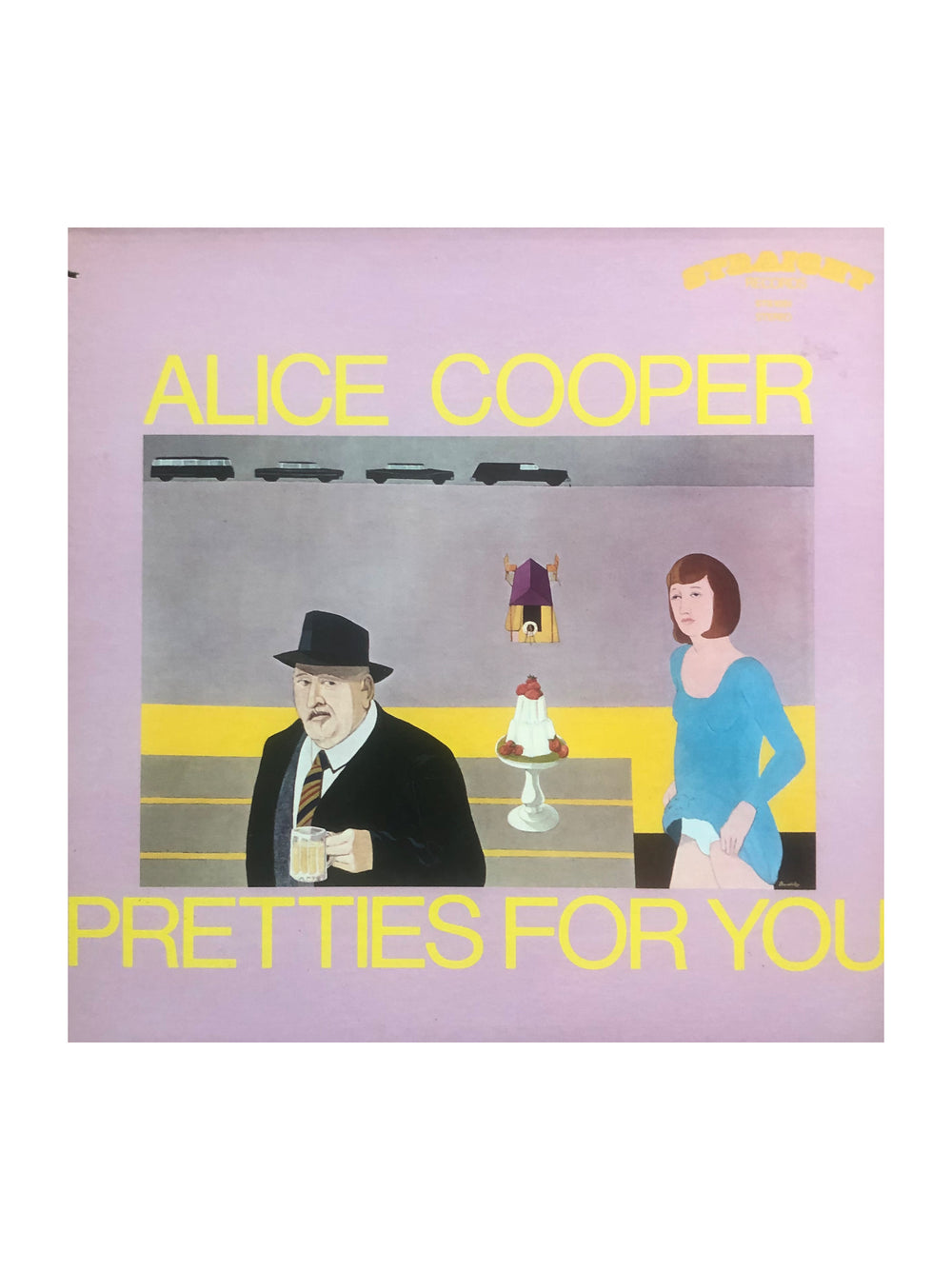 Alice Cooper – Pretties For You Vinyl LP Album Straight USA Preloved:1969