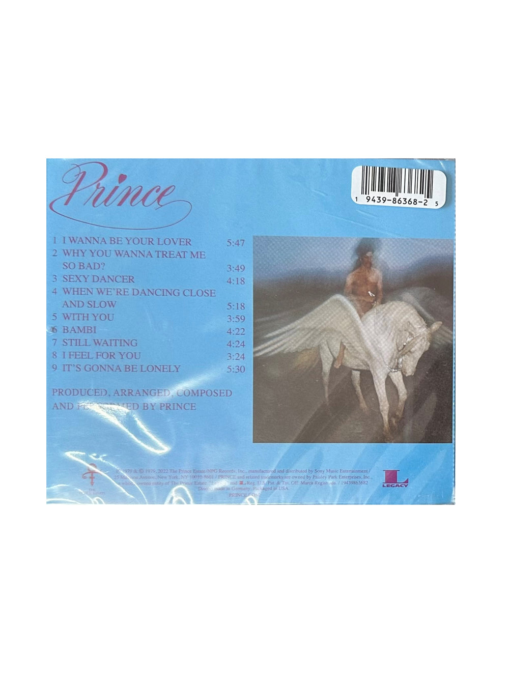 Prince – Prince Self Titled CD Album Reissue Sony Legacy NPG Records NEW 2022