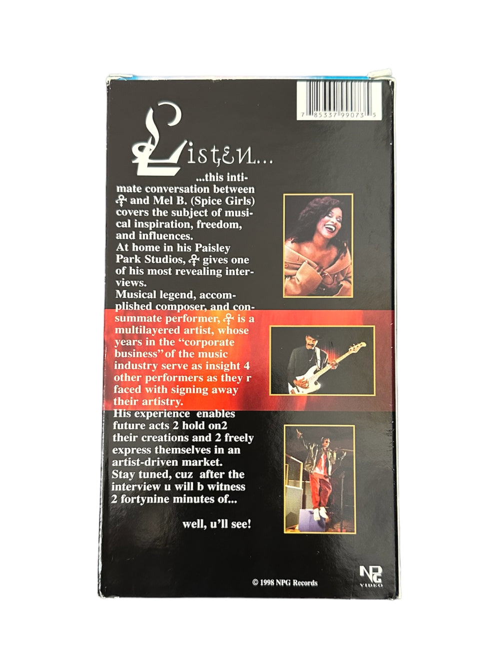 Prince – Beautiful Strange 0{+> Mel B  Café de Paris LIVE VHS Video Cassette