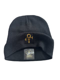 Prince – Love Symbol Beanie Hat Gold Thread Embroidery Official & Xclusive: NEW