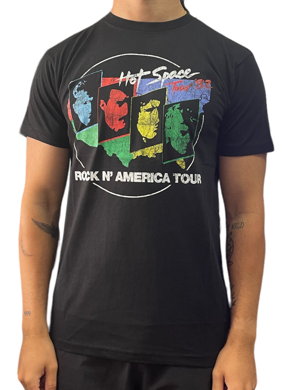 Queen - Hot Space Tour '82 Official T Shirt Various Sizes Freddie Mercury NEW