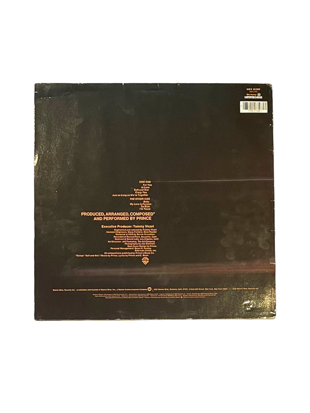 Prince – For You Vinyl Album UK / EU Release Original Release K56989