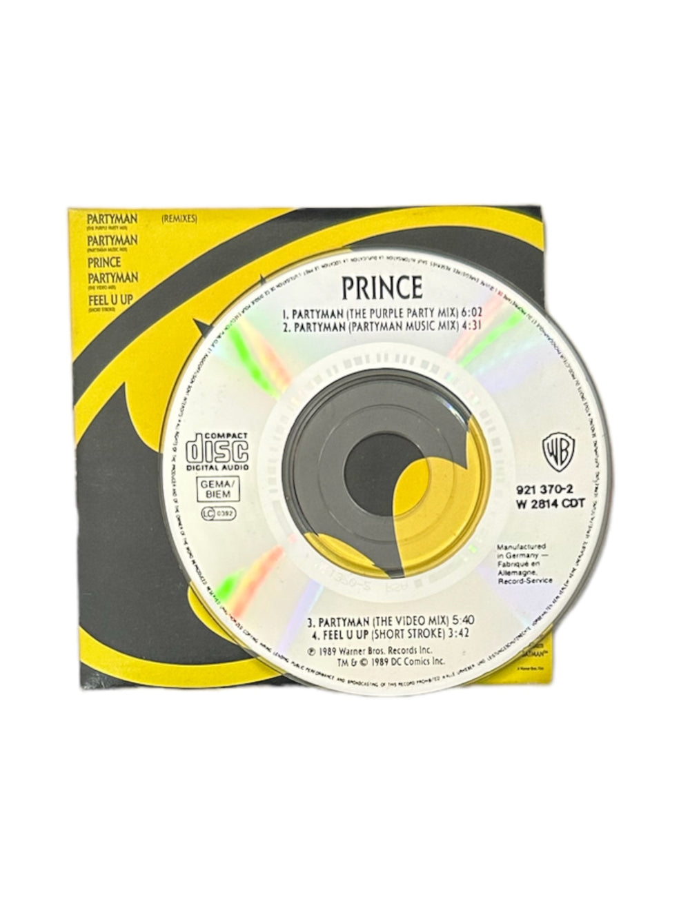 Prince – Partyman Feel U Up 3 Inch CD Single Very Rare 4 Track Release