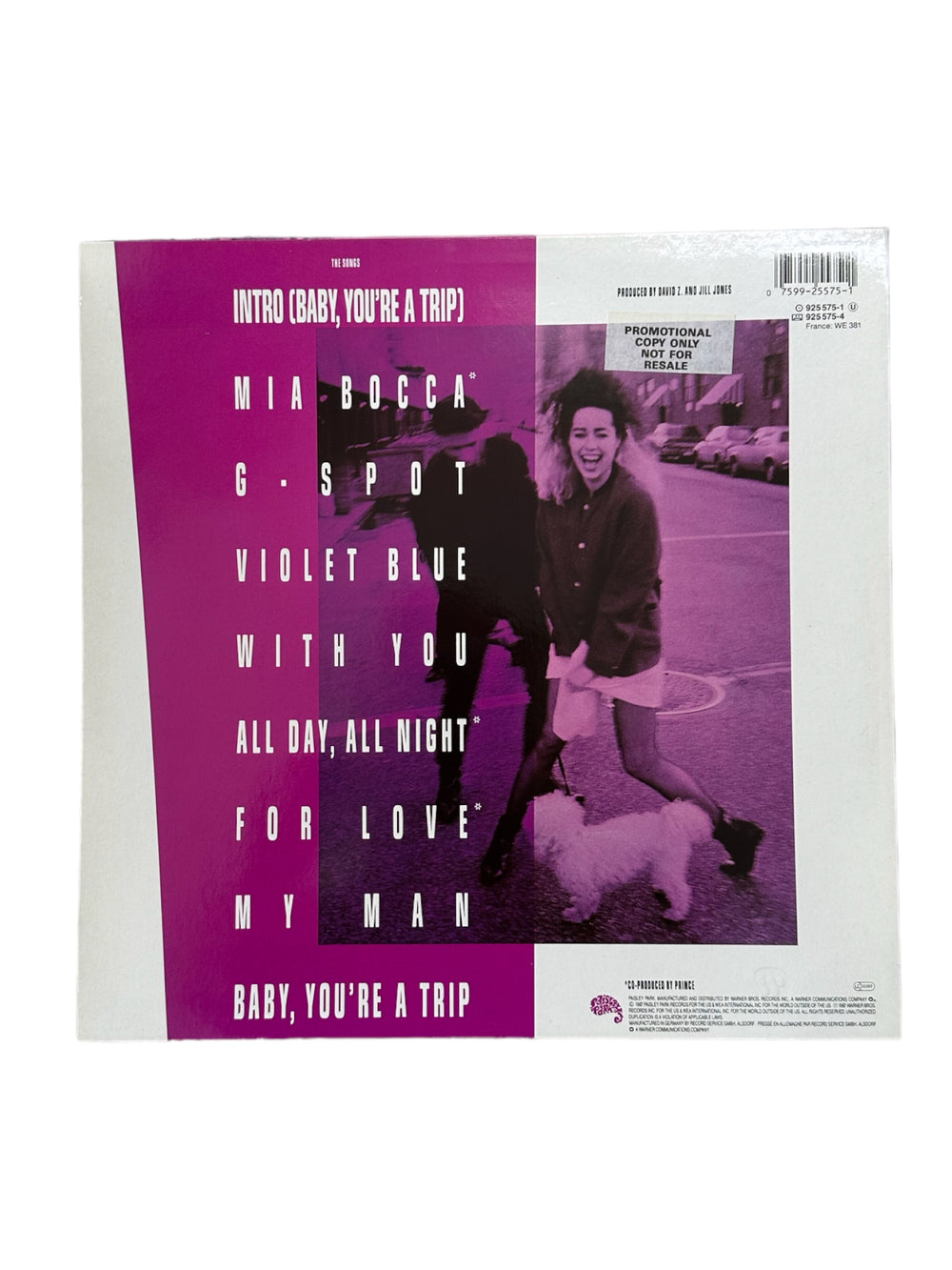 Prince –  Jill Jones Self Titled 1LP Vinyl Album Promo EU: 1987