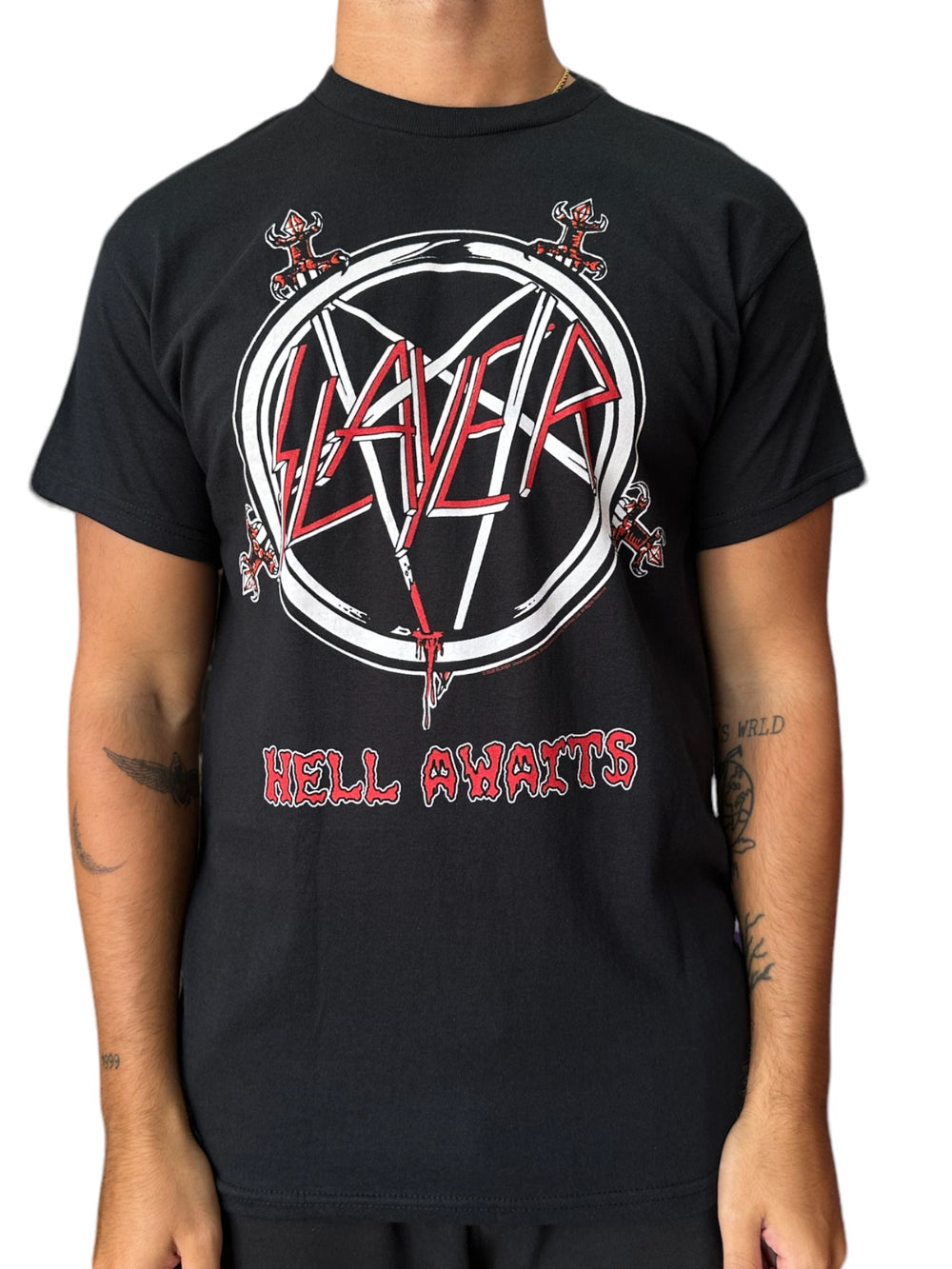 Slayer Hell Awaits Tour  Unisex Official T Shirt Brand New Various Sizes