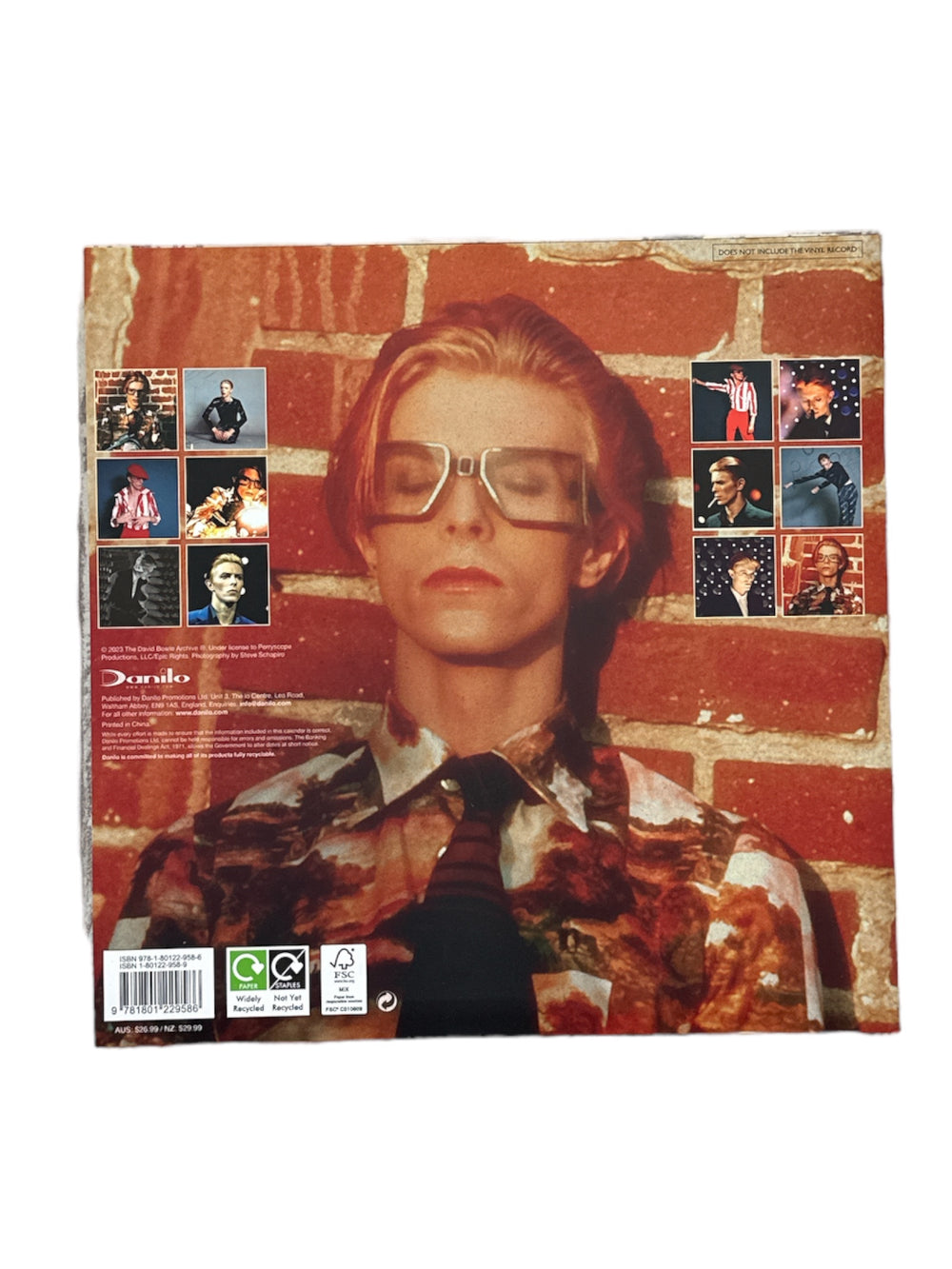 David Bowie Collector's Edition Official Record Sleeve Wall Calendar NEW SUPERB 2024