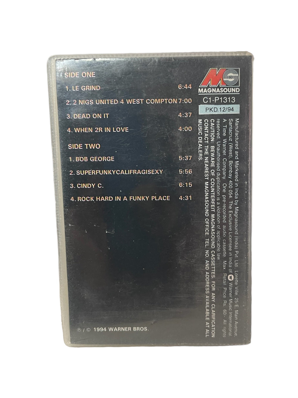Prince – The Black Album RARE Original 1994 INDIAN Release CASSETTE