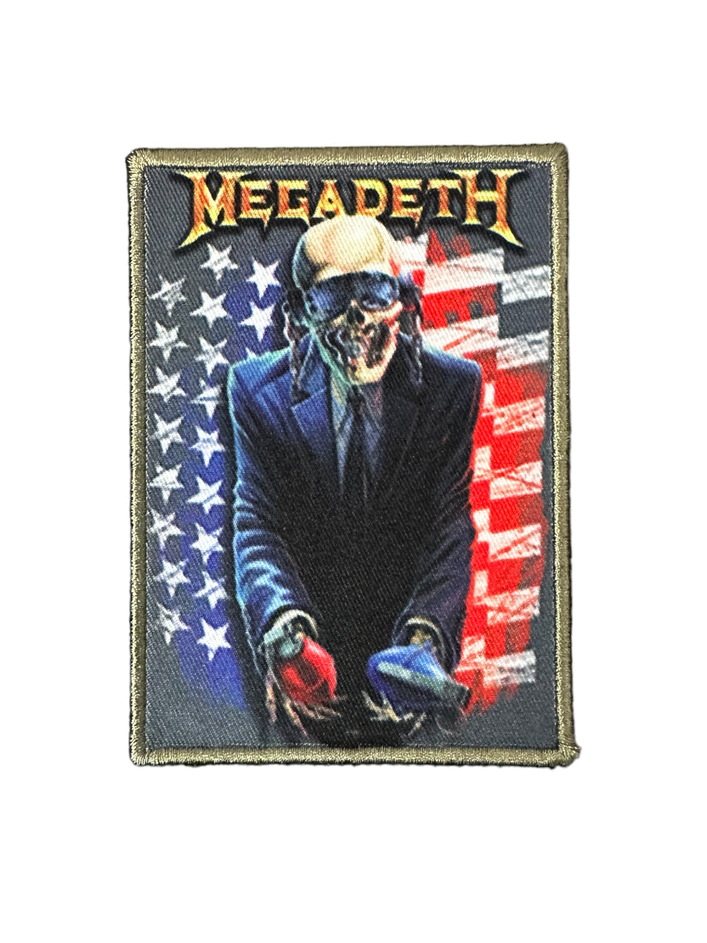 Megadeth Grenade USA Official Woven Patch Brand New