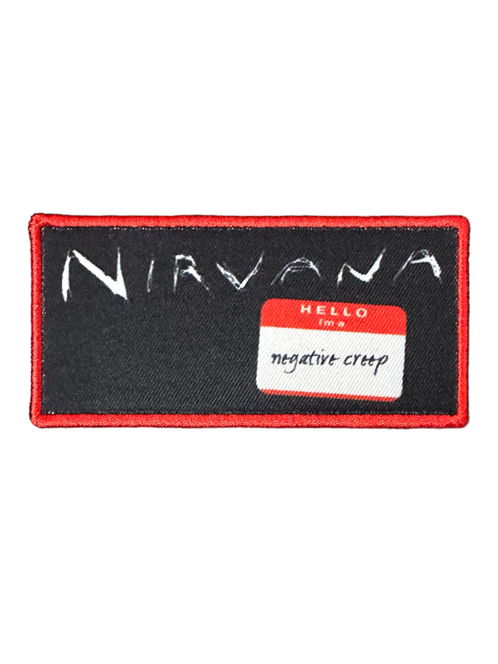 Nirvana Negative Creep Official Woven Patch Brand New
