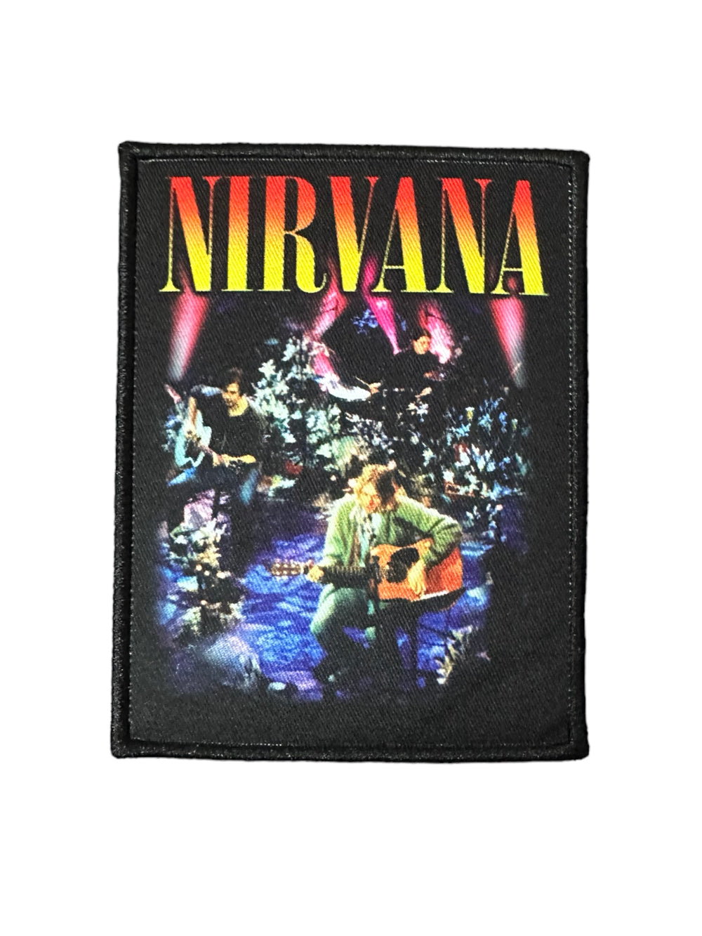 Nirvana Unplugged Photo Official Woven Patch Brand New