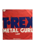 T. Rex ‎– Marc Bolan Metal Guru 7 Inch Vinyl EMI Italy Preloved: 1972