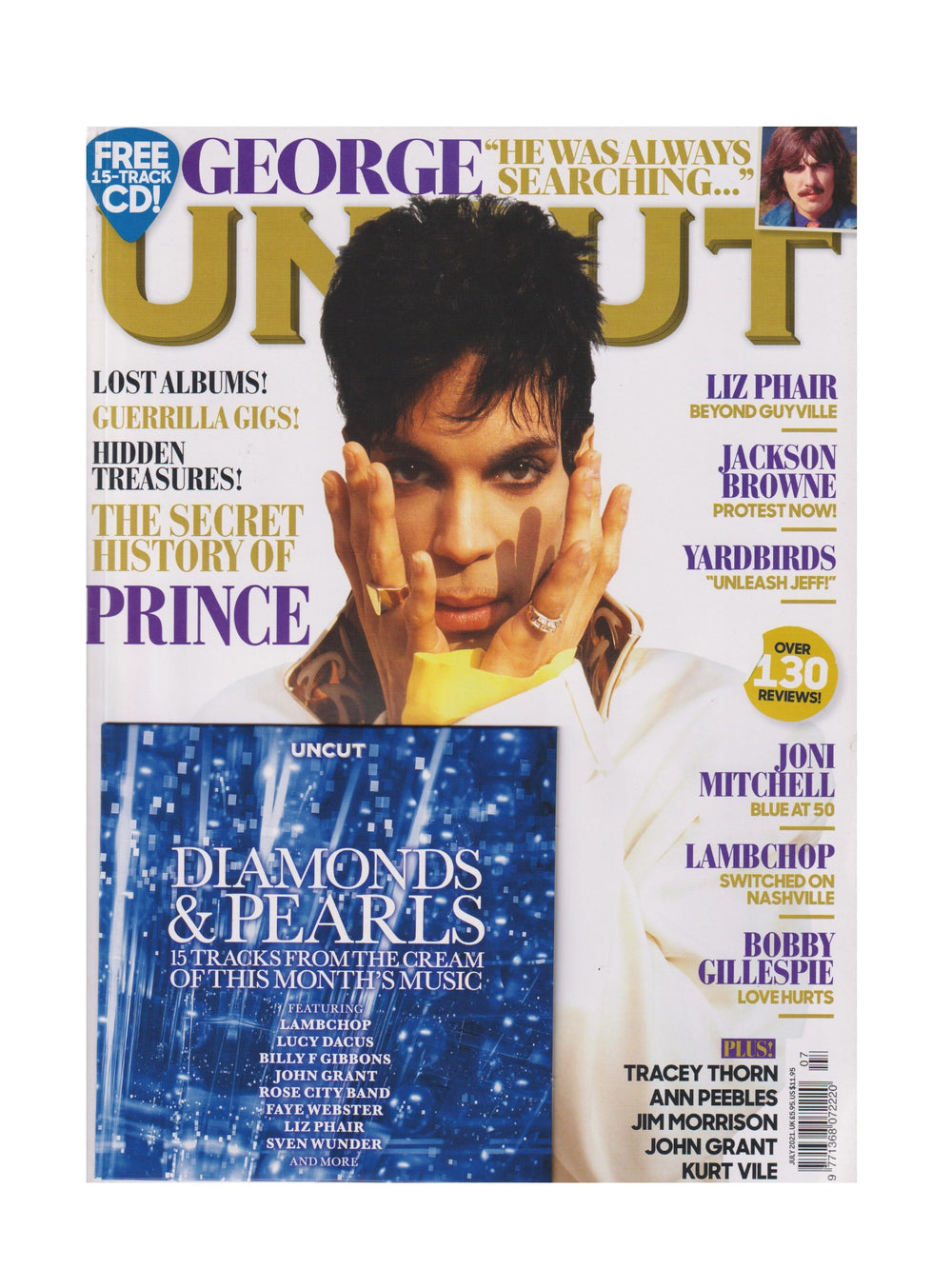 Prince – UNCUT Magazine UK Issue July 2021 Front & 14 Page Article & W2A Advert Inc CD