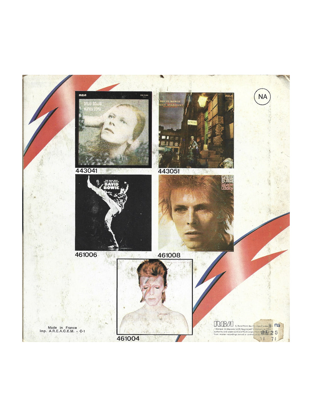 David Bowie - Rebel Rebel 7 Inch Vinyl RCA France Preloved: 1974
