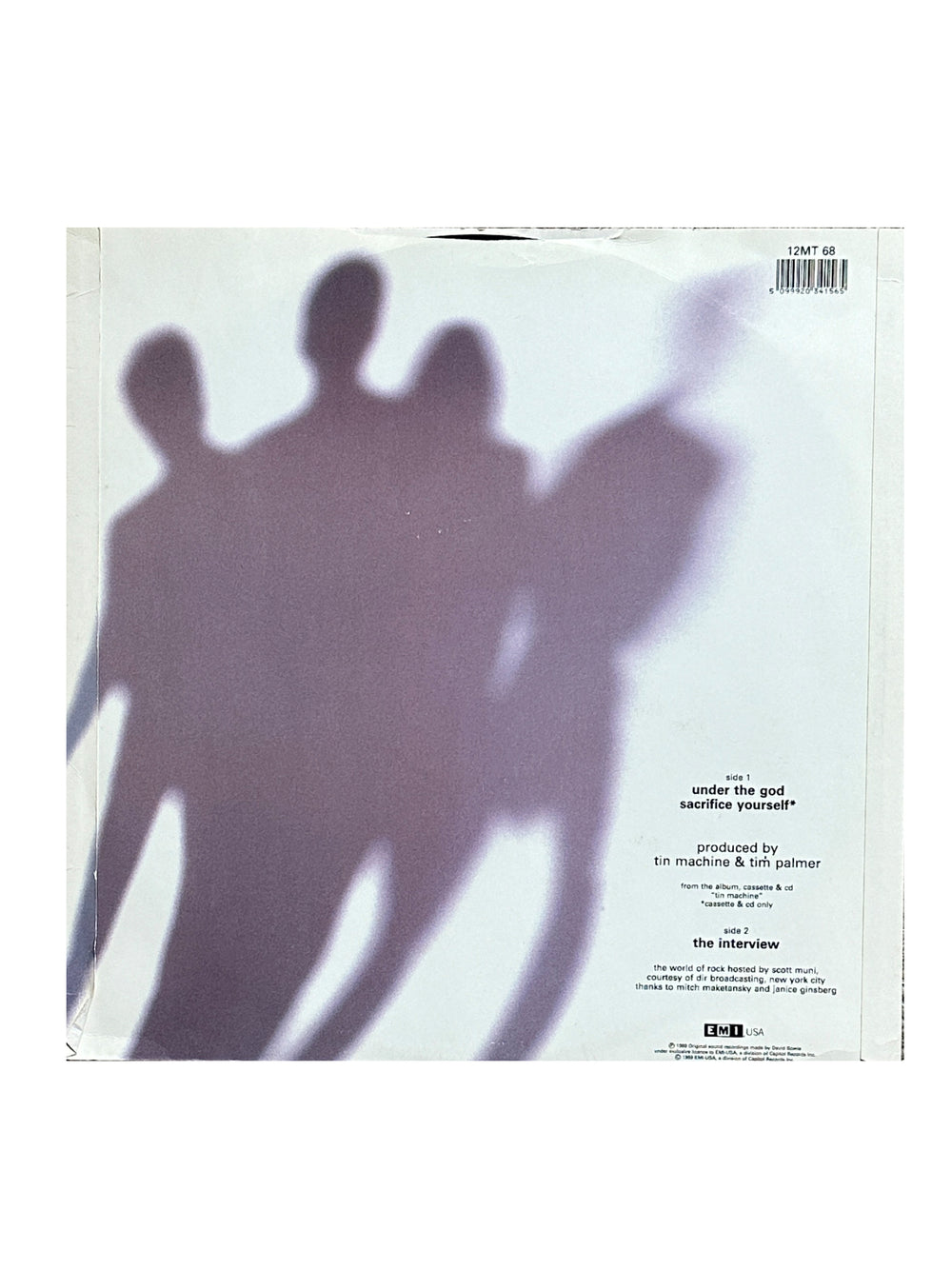 David Bowie - Tin Machine Under The God 12" Vinyl UK Preloved: 1989