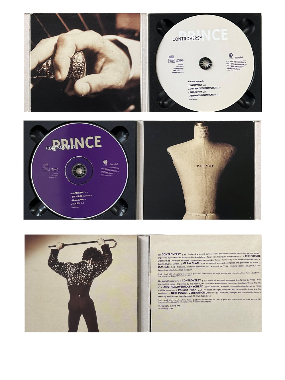 Prince – Controversy Part 1 CD Single UK Preloved:1993